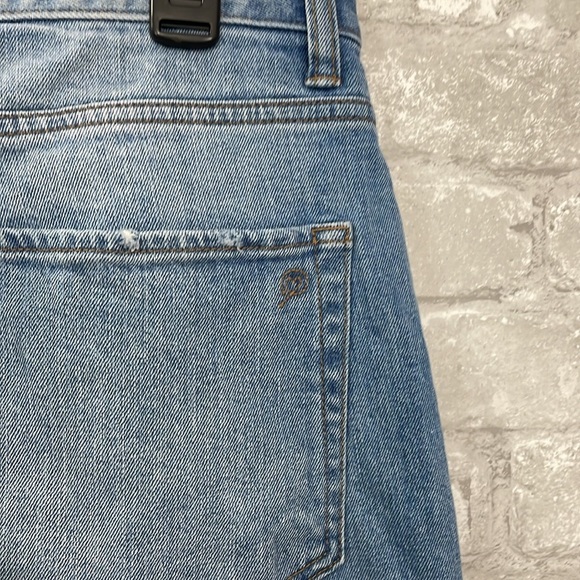 The Drop Blue Denim Jeans with Frayed Hem - Picture 4 of 7